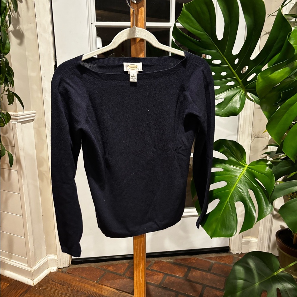 Talbots Dark Blue Knit Top